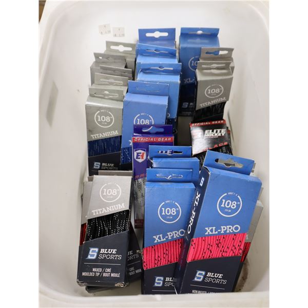 LOT DE 25 PIÈCES DE 108" LACETS -ASSORTIS