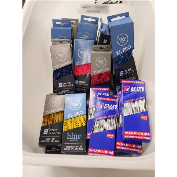 LOT DE 25 PIÈCES DE 96" LACETS -ASSORTIS