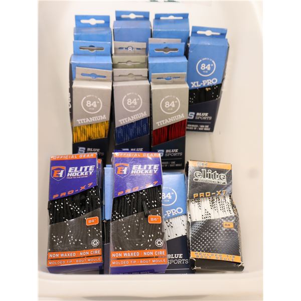LOT DE 25 PIÈCES DE 84" LACETS -ASSORTIS