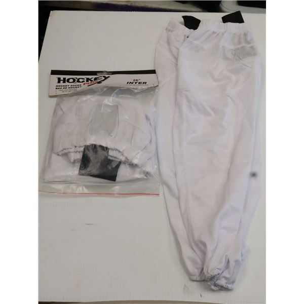 HOCKEY PLUS BAS DE HOCKEY 26" INTER -BLANC