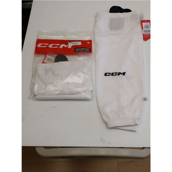 CCM BAS DE HOCKEY 22" ENFANT -BLANC