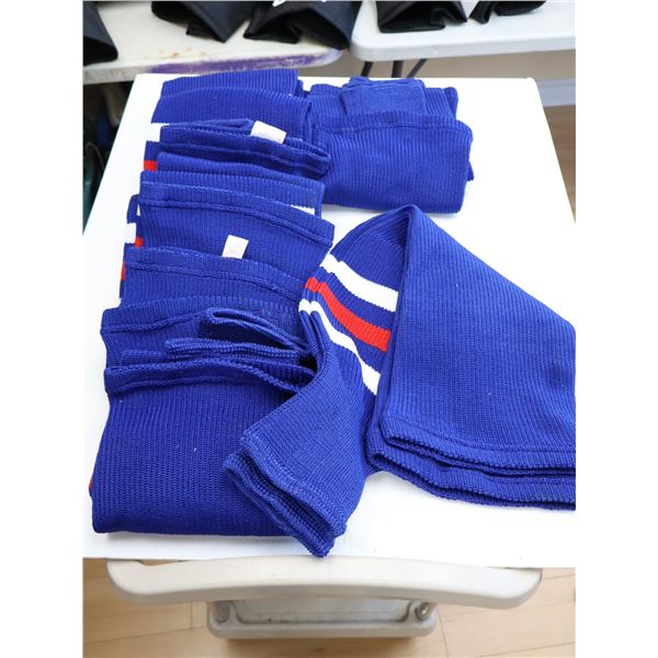 LOT DE 6 WOOL BAS DE HOCKEY 30"