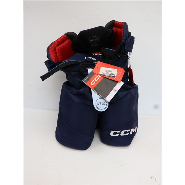 CCM JETSPEED FT6 JUNIOR PETIT CULOTTES DE HOCKEY -BLEU MARINE