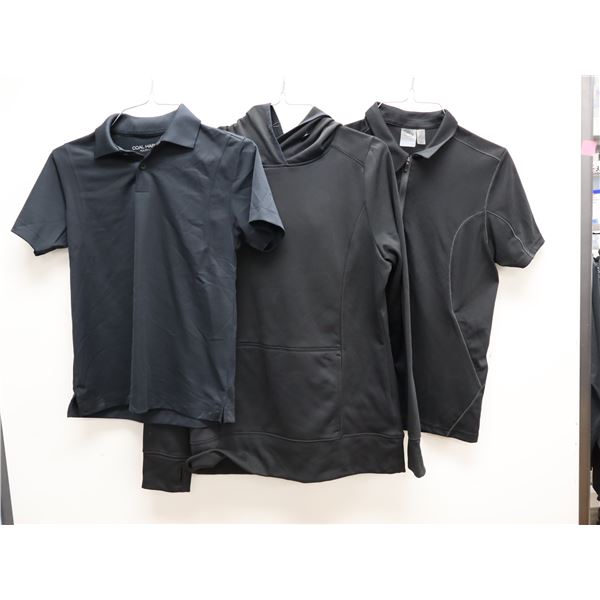 LOT DE 3 CHANDAILS (FEMME SM, FEMME MED, ENFANT MED) ASSORTIS