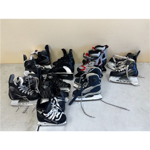 LOT DE 8 PAIRES DE**USAGÉ** POUR ENFANT PATINS