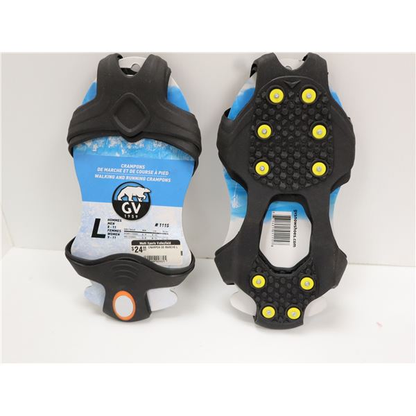 CV CRAMPONS DE MARCHE (ANTIDÉRAPANTS POUR CHAUSSURES) (HOMME : 8-11, WOMENS : 9-11) #1115