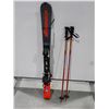 Image 1 : *USAGÉ* NORDICA SKIS ALPINS 45" AVEC FIXATIONS ET BÂTONS