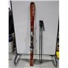 Image 1 : *USAGÉ* HEAD MONSTER SKIS ALPINS 66" AVEC FIXATIONS ET BÂTONS