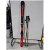 Image 1 : *USAGÉ* NORDICA SKIS ALPINS 66" AVEC FIXATIONS ET BÂTONS