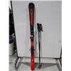 Image 1 : *USAGÉ* NORDICA SKIS ALPINS 63" AVEC FIXATIONS ET BÂTONS