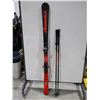 Image 1 : *USAGÉ* NORDICA SKIS ALPINS 65" AVEC FIXATIONS ET BÂTONS