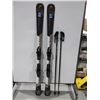 Image 1 : *USAGÉ* HEAD SKIS ALPINS 64" AVEC FIXATIONS ET BÂTONS