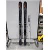 Image 1 : *USAGÉ* NORDICA SKIS ALPINS 65" AVEC FIXATIONS ET BÂTONS