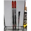 Image 1 : *USAGÉ* HEAD SKIS ALPINS 70" AVEC FIXATIONS ET BÂTONS