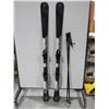 Image 1 : *USAGÉ* HEAD SKIS ALPINS 66" AVEC FIXATIONS ET BÂTONS