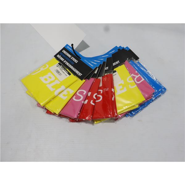 LOT DE 15 BÂTONS GONFLABLES D’ENCOURAGEMENT