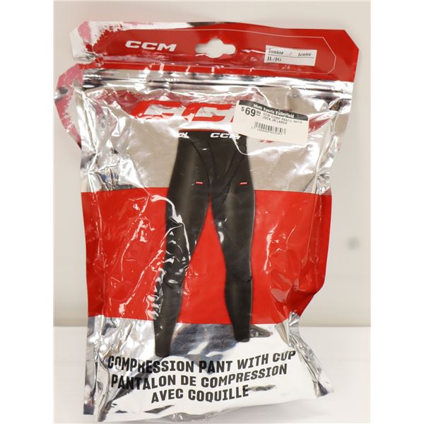 CCM PANTALON DE COMPRESSION AVEC COQUILLE JUNIOR LARGE
