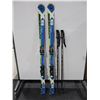 Image 1 : *USAGÉ* ATOMIC SKIS ALPINS 59" AVEC FIXATIONS ET BÂTONS