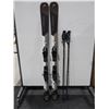 Image 1 : *USAGÉ* HEAD SKIS ALPINS 61" AVEC FIXATIONS ET BÂTONS