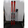 Image 1 : *USAGÉ* ATOMIC SKIS ALPINS 58" AVEC FIXATIONS ET BÂTONS