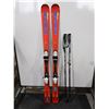 Image 1 : *USAGÉ* HEAD SKIS ALPINS 58" AVEC FIXATIONS ET BÂTONS