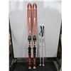 Image 1 : *USAGÉ* DYNASTAR SKIS ALPINS 63" AVEC FIXATIONS ET BÂTONS