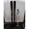 Image 1 : *USAGÉ* ROSSIGNOL SKIS ALPINS 57" AVEC FIXATIONS ET BÂTONS