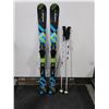 Image 1 : *USAGÉ* ELAN SKIS ALPINS 47" AVEC FIXATIONS ET BÂTONS