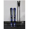 Image 1 : *USAGÉ* ATOMIC SKIS ALPINS 31" AVEC FIXATIONS ET BÂTONS