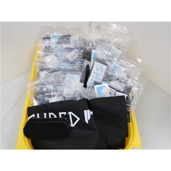 LOT DE 15 ENSEMBLES DE CONFORT ET SACS POUR CASQUE SHRED