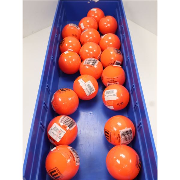 LOT DE 20 BALLES DE HOCKEY-BALLE WINWELL ORANGE
