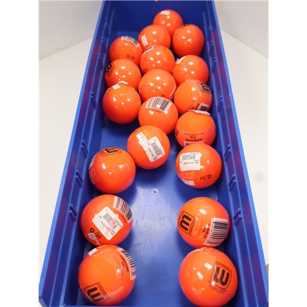 LOT DE 20 BALLES DE HOCKEY-BALLE WINWELL ORANGE