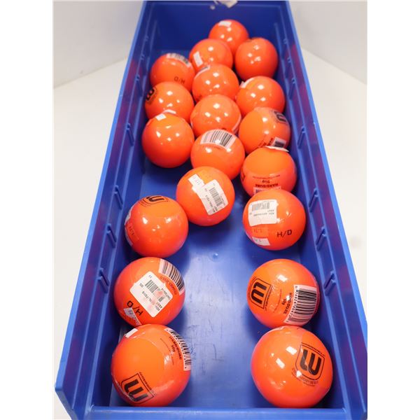 LOT DE 20 BALLES DE HOCKEY-BALLE WINWELL ORANGE