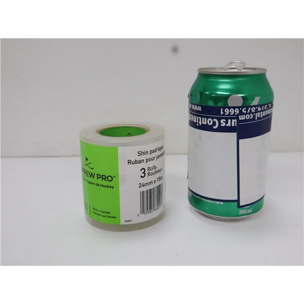 PAQUET DE 3 RUBANS POUR JAMBIÈRES RENFREW PRO 24 MM X 15 M TRANSPARENT