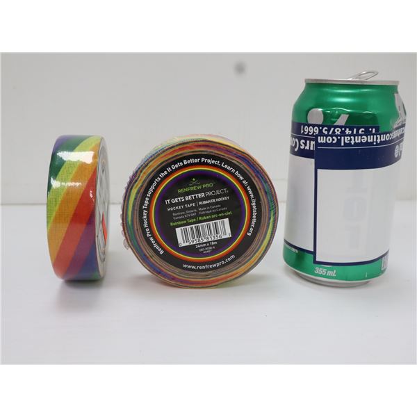 RUBAN POUR BÂTON RENFREW PRO 24 MM X 18 M ARC-EN-CIEL