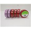 Image 1 : LOT DE 6 RUBANS POUR BÂTON RENFREW PRO 24 MM X 18 M COULEURS ASSORTIES