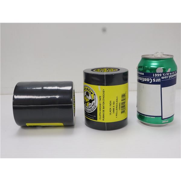 PAQUET DE 4 RUBANS DE HOCKEY COMP-O-STICK 24 MM X 15 M NOIR