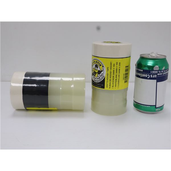 ENSEMBLE COMP-O-STIK POUR JAMBIÈRES ET BÂTON (6 ROULEAUX 24 MM ASSORTIS)