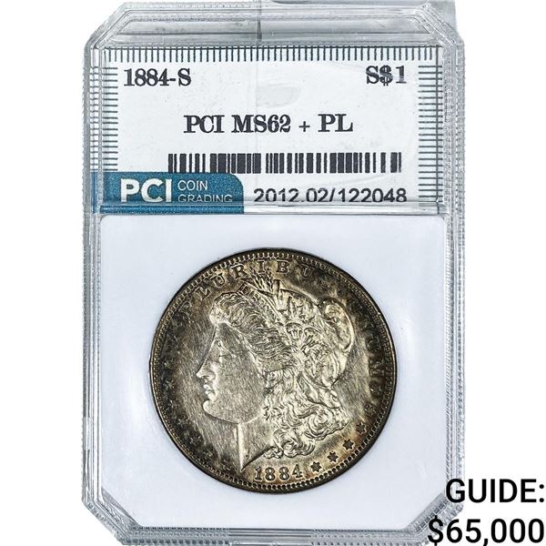 1884-S Morgan Silver Dollar PCI MS62 PL