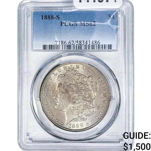 1888-S Morgan Silver Dollar PCGS MS62