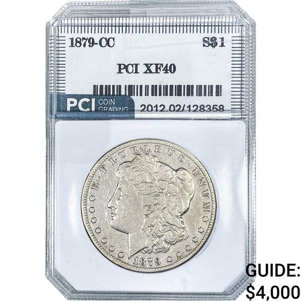 1879-CC Morgan Silver Dollar PCI XF40