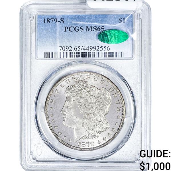 1879-S Morgan Silver Dollar PCGS MS65