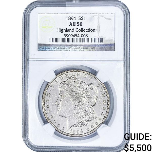 1897 Morgan Silver Dollar NGC AU50
