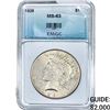Image 1 : 1928 Silver Peace Dollar EMGC MS63