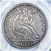 Image 3 : 1847 Seated Liberty Half Dollar PCGS XFDETAIL