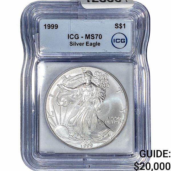 1999 Silver Eagle ICG MS70