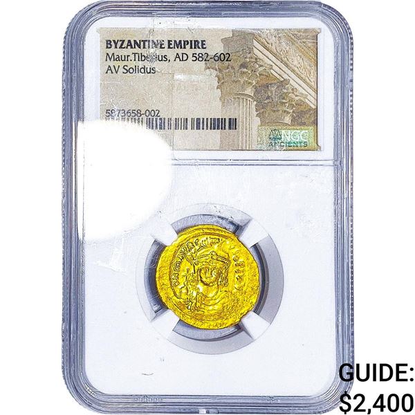 Byzantine Empire Maur.Tiberius,AD 582-602 NGC