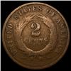 Image 2 : 1872 Two Cent Piece NEARLY UNCIRCULATED