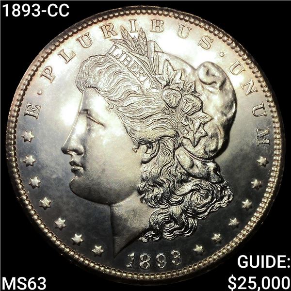 1893-CC Morgan Silver Dollar CHOICE BU