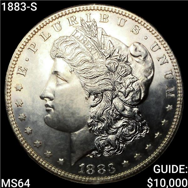 1883-S Morgan Silver Dollar CHOICE BU